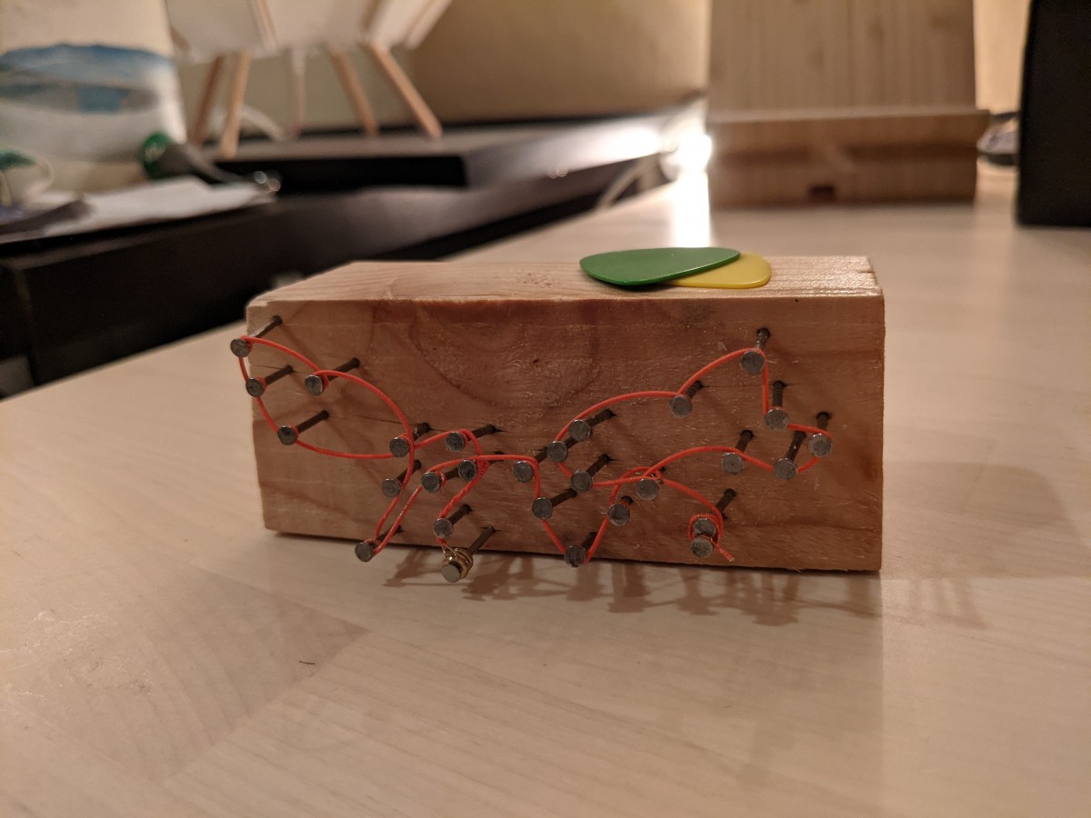 fox block with picks Fox With Picks